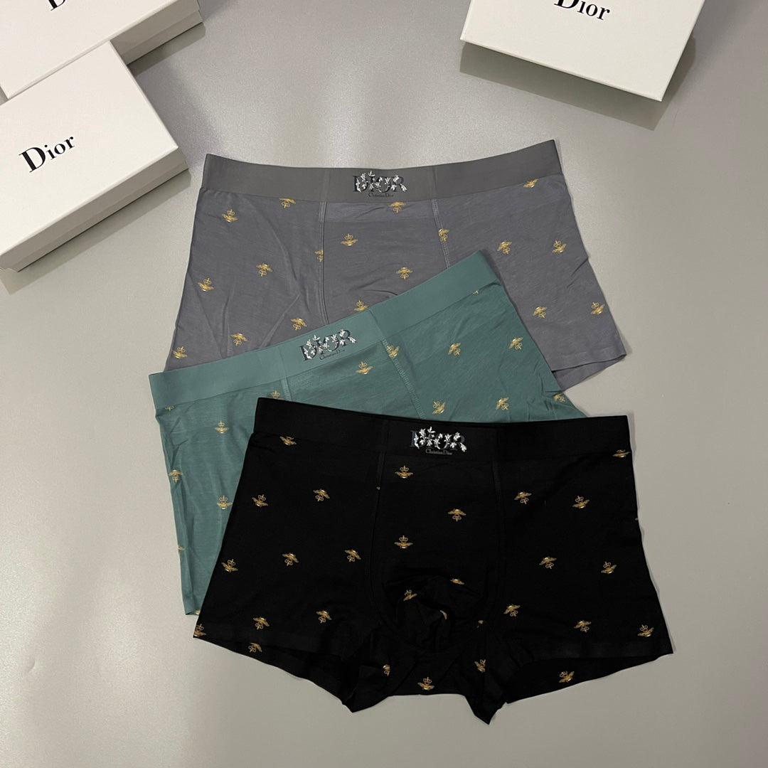 Dior Men's Modal Blend Boxer Briefs - 3-Piece Box
