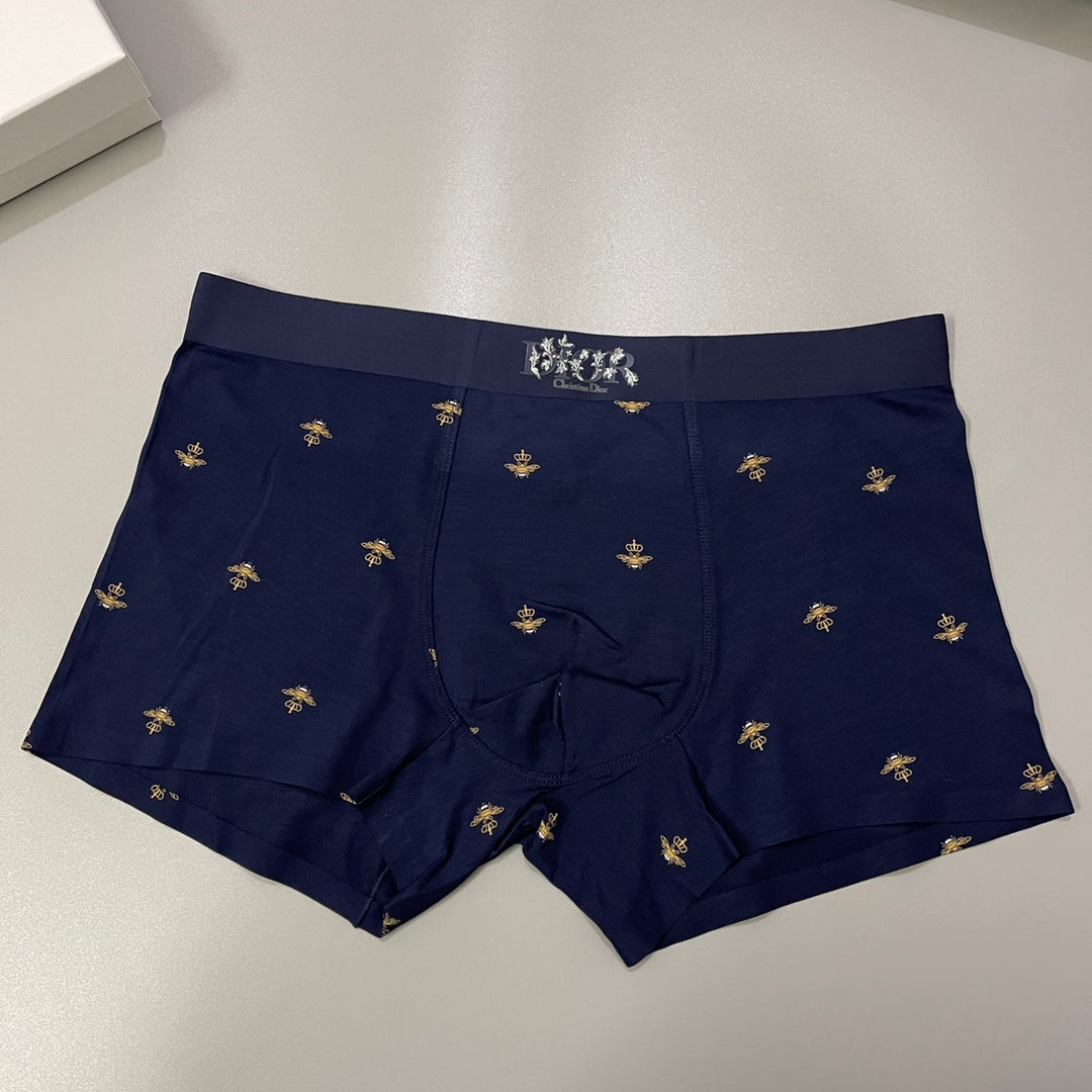 Dior Visible Waistband, Colour And Emblem Details Men's Boxer Briefs - 3-Piece Box