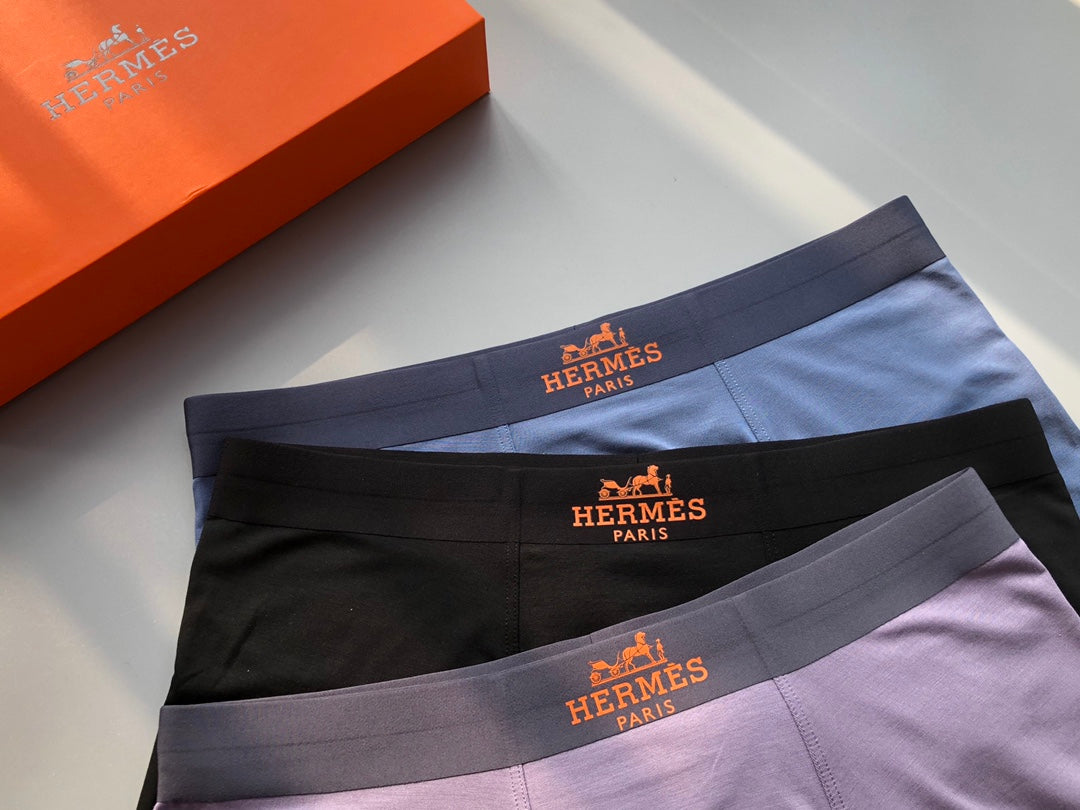 Hermes Men's Boxer Briefs - 3-Piece Box