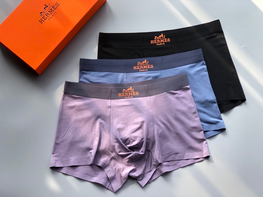 Hermes Men's Boxer Briefs - 3-Piece Box