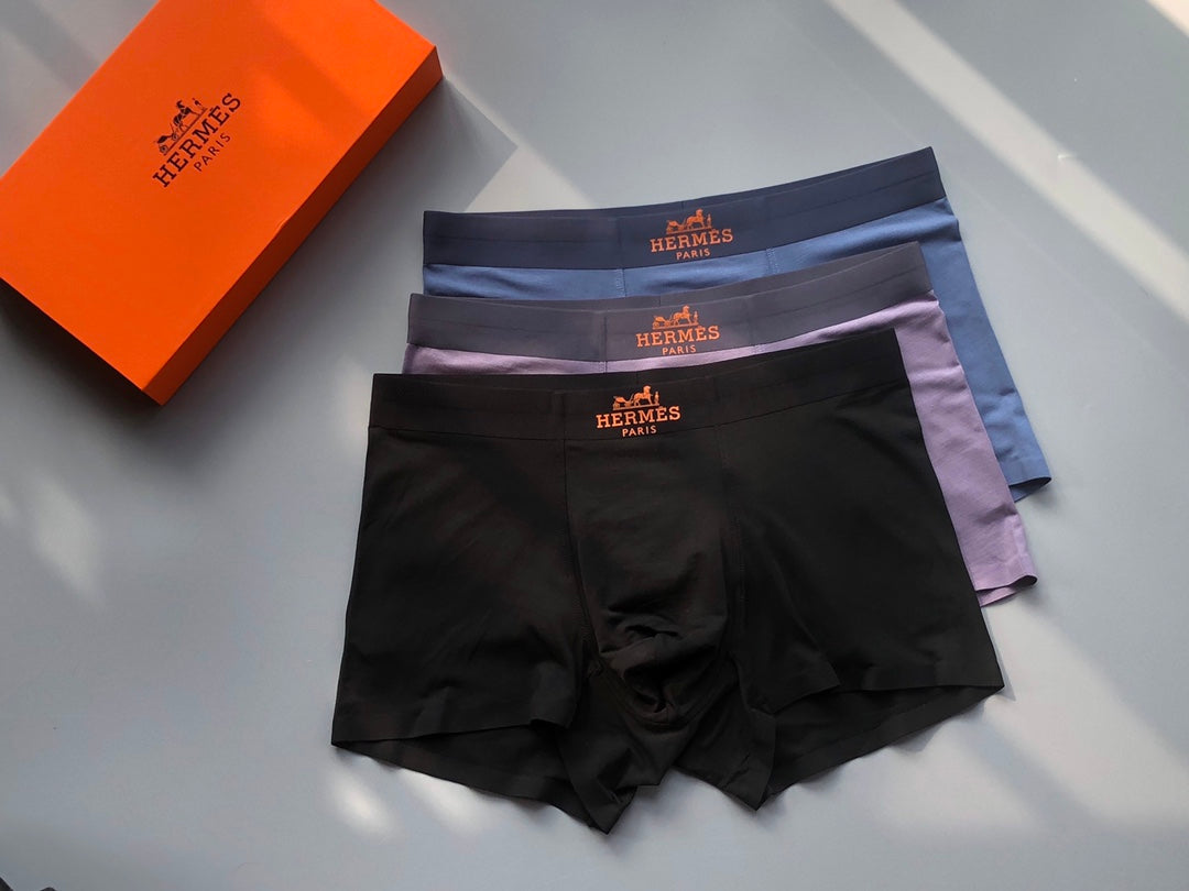 Hermes Men's Boxer Briefs - 3-Piece Box