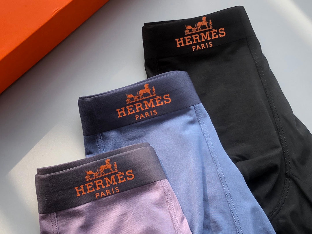 Hermes Men's Boxer Briefs - 3-Piece Box