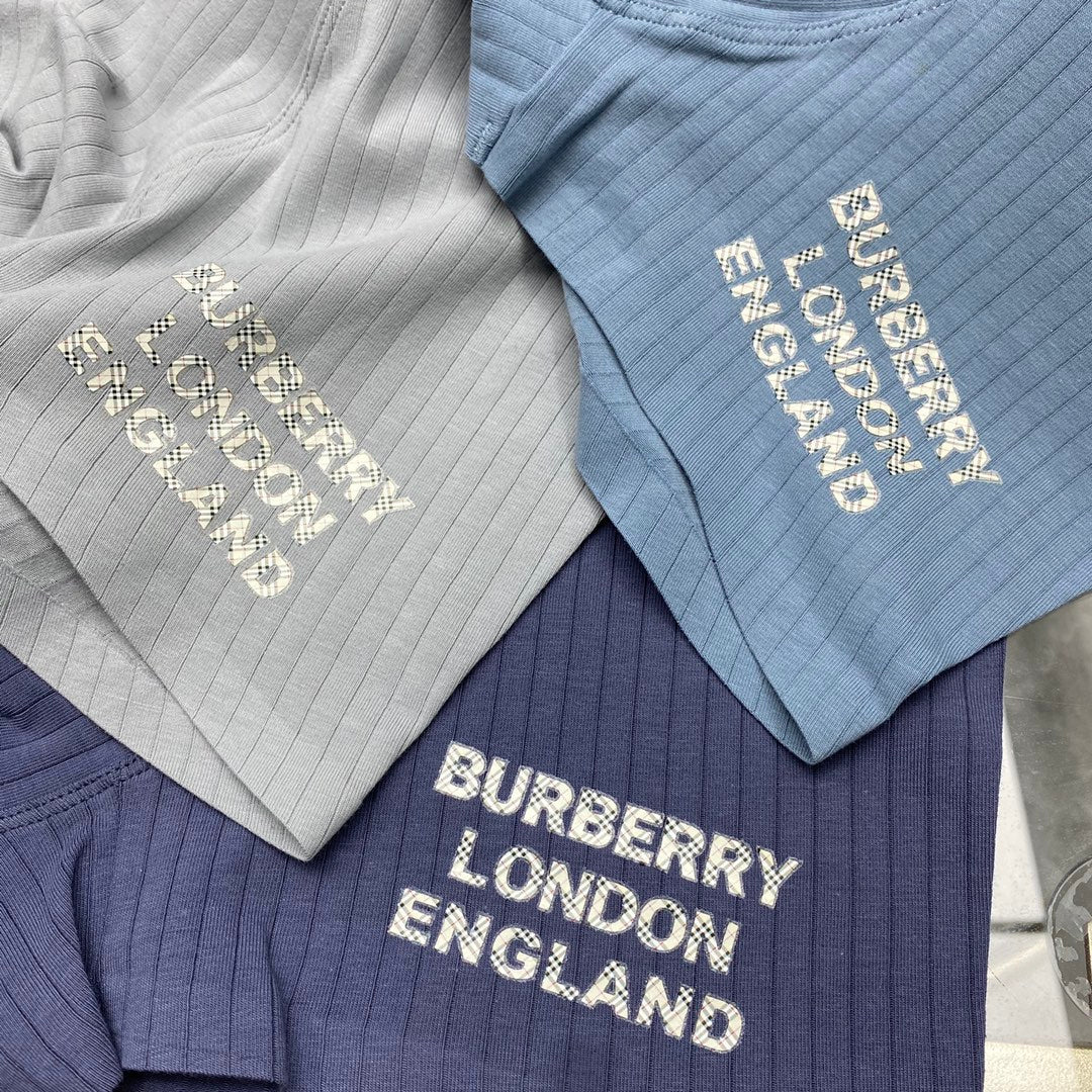 Burberry Cotton Visible Colour, Waistband And Emblem Details Men's Boxer Briefs - 3-Piece Box