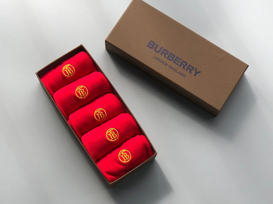 Burberry Crew Socks - 5-Pair Pack