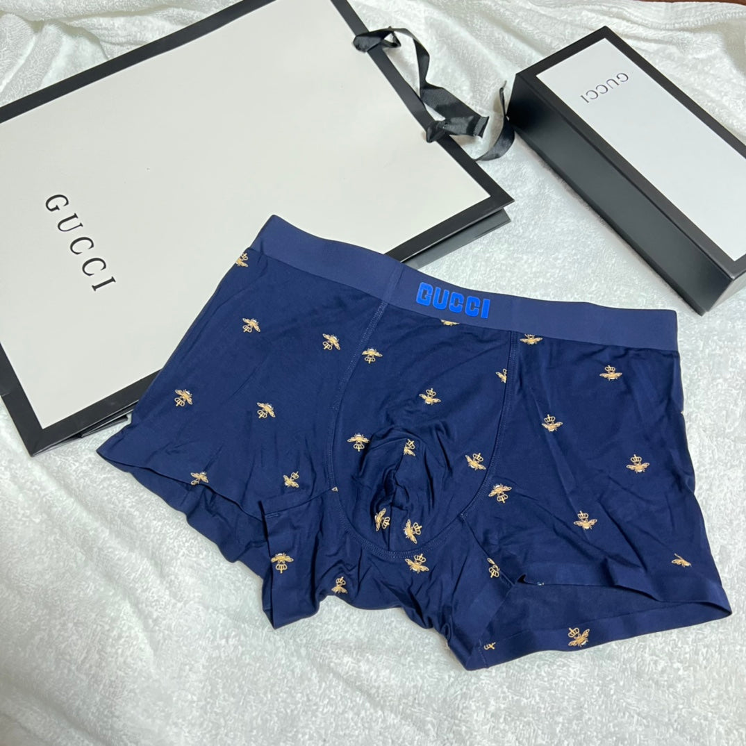 Gucci Small Bee-Style Motifs Men's Boxer Briefs - 3-Piece Box