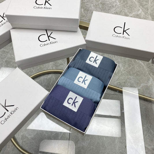 Calvin Klein Cotton Broad Logo Waistbands Men's Boxer Briefs - 3-Piece Box