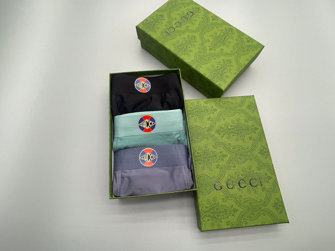 Gucci Tonal Logo Waistbands Men's Boxer Briefs - 3-Piece Box