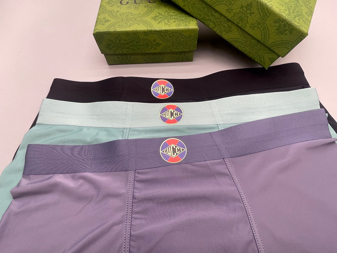Gucci Tonal Logo Waistbands Men's Boxer Briefs - 3-Piece Box