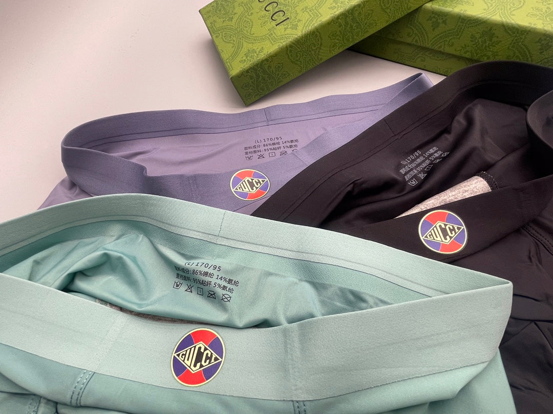 Gucci Tonal Logo Waistbands Men's Boxer Briefs - 3-Piece Box
