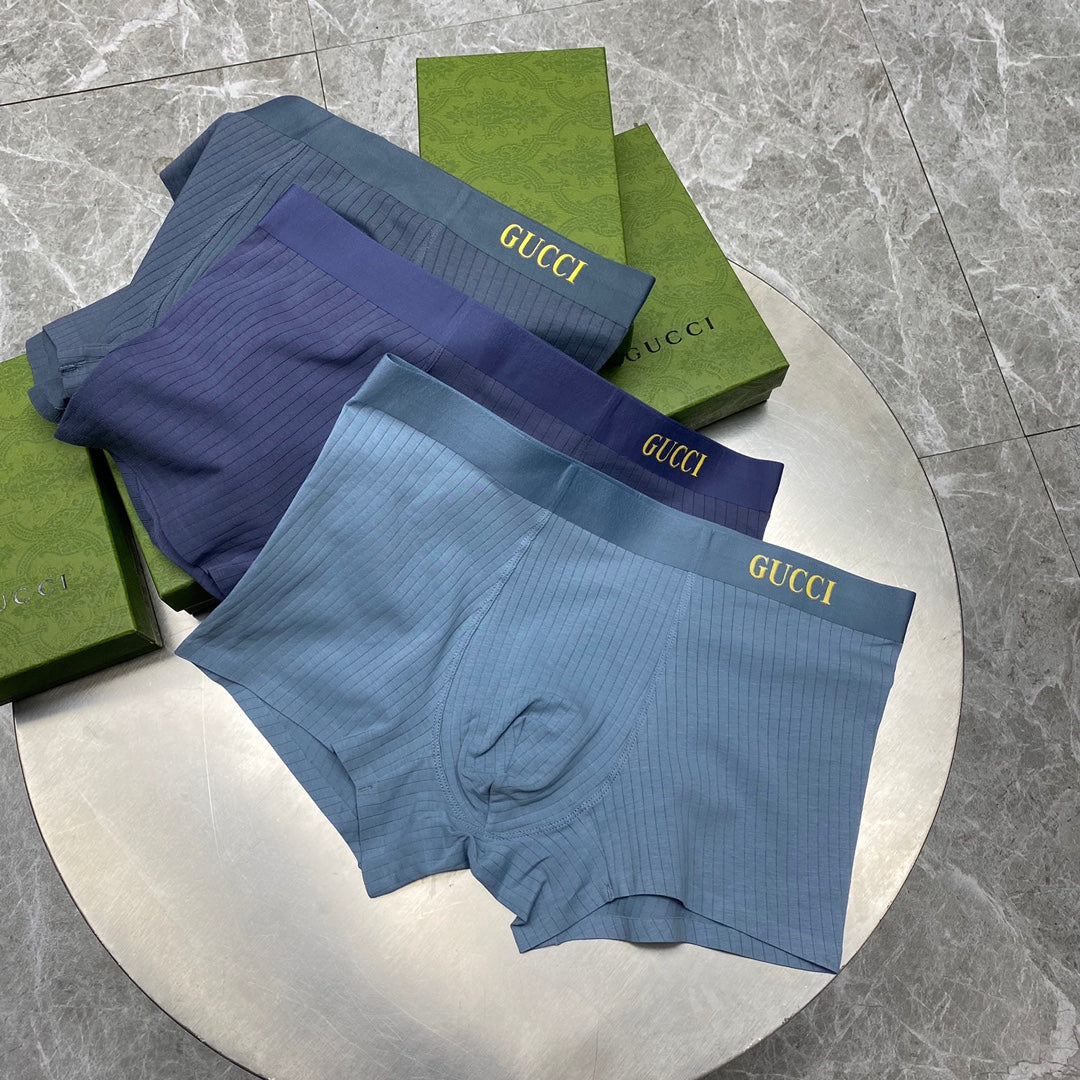 Gucci Cotton Men's Boxer Briefs - 3-Piece Box