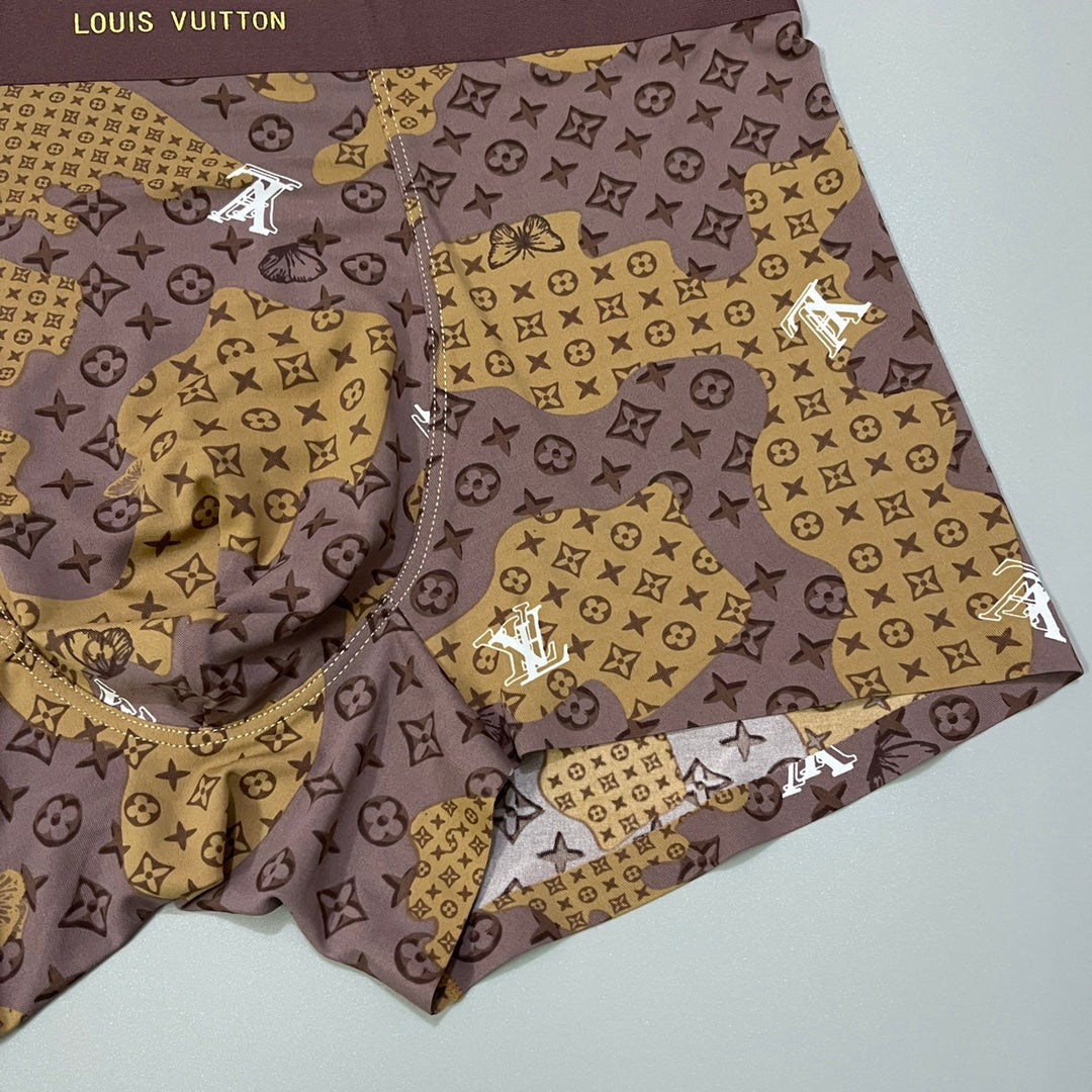 Louis Vuitton All-Over Monogram-Style Prints Men's Boxer Briefs - 3-Piece Box