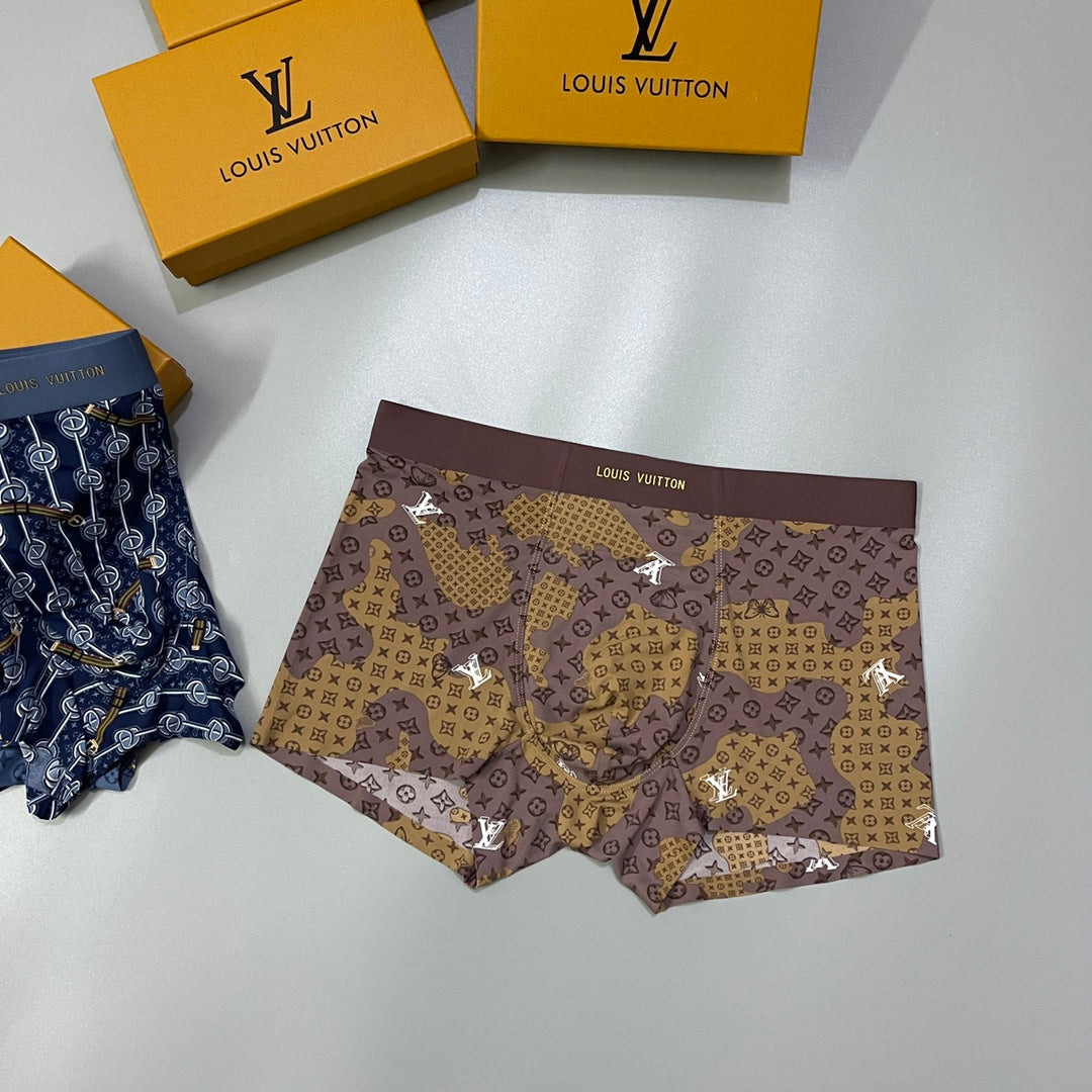 Louis Vuitton Nylon Blend Men's Boxer Briefs - 3-Piece Box - Sizes L-XXXL