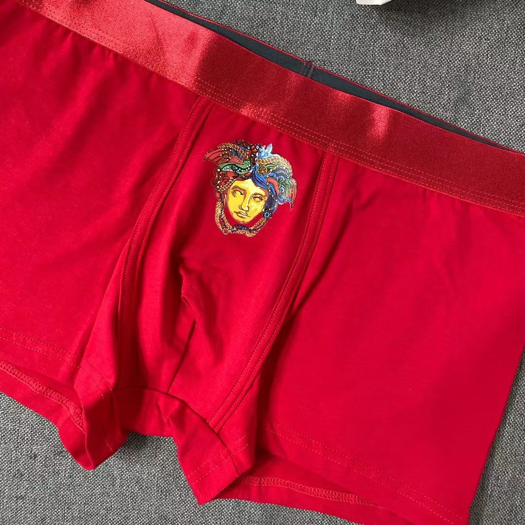 Cotton Men's Boxer Briefs - 3-Piece Box