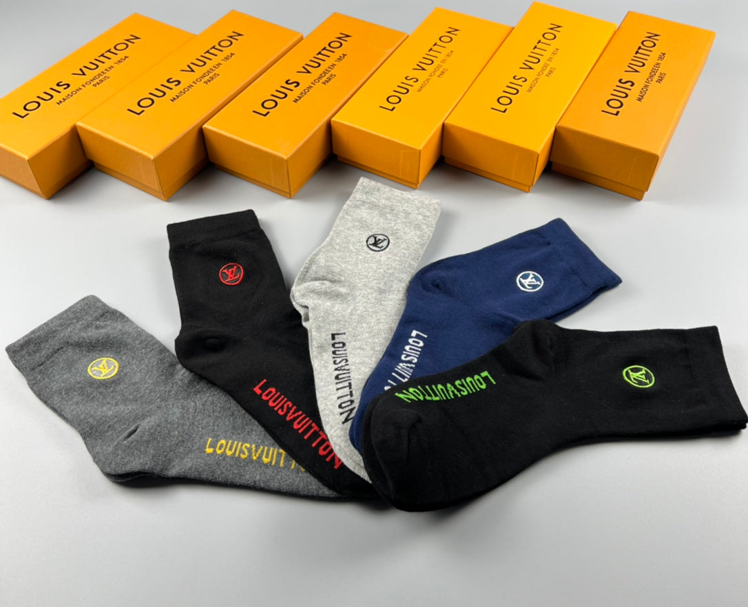 Louis Vuitton Short Socks - 5-Pair Pack
