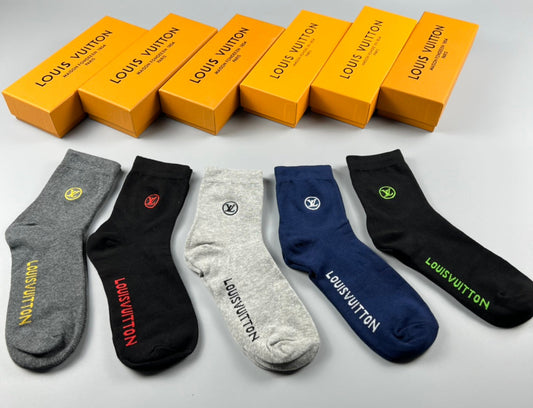 Louis Vuitton Crew Socks - 5-Pair Pack