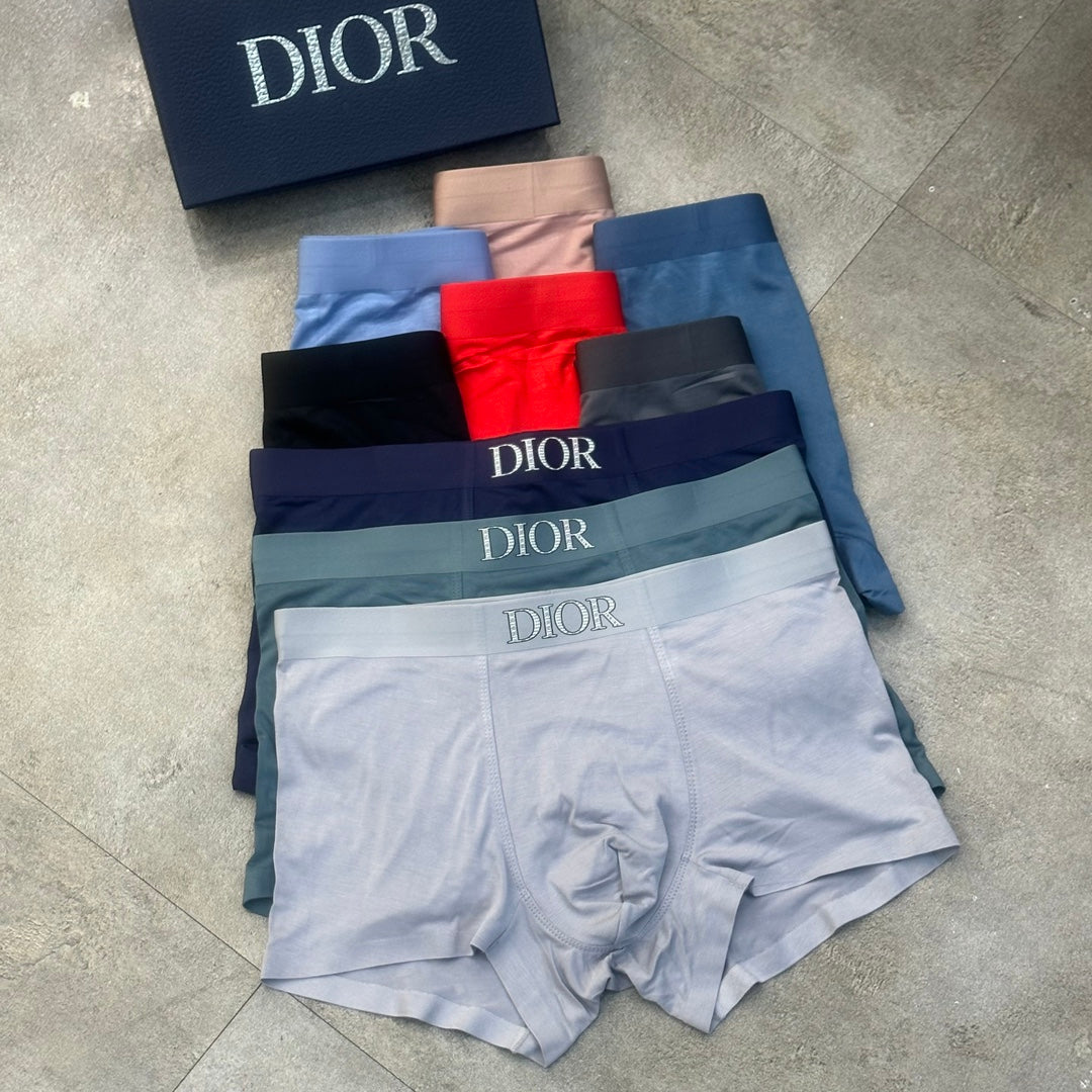 Dior Muted Five-Colour Boxer Briefs 3-Piece Box Collection
