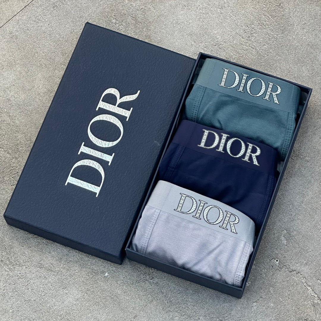 Dior Muted Five-Colour Boxer Briefs 3-Piece Box Collection