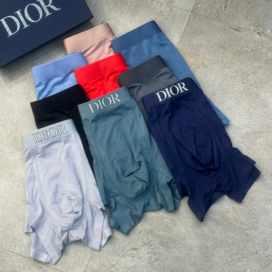 Dior Muted Five-Colour Boxer Briefs 3-Piece Box Collection