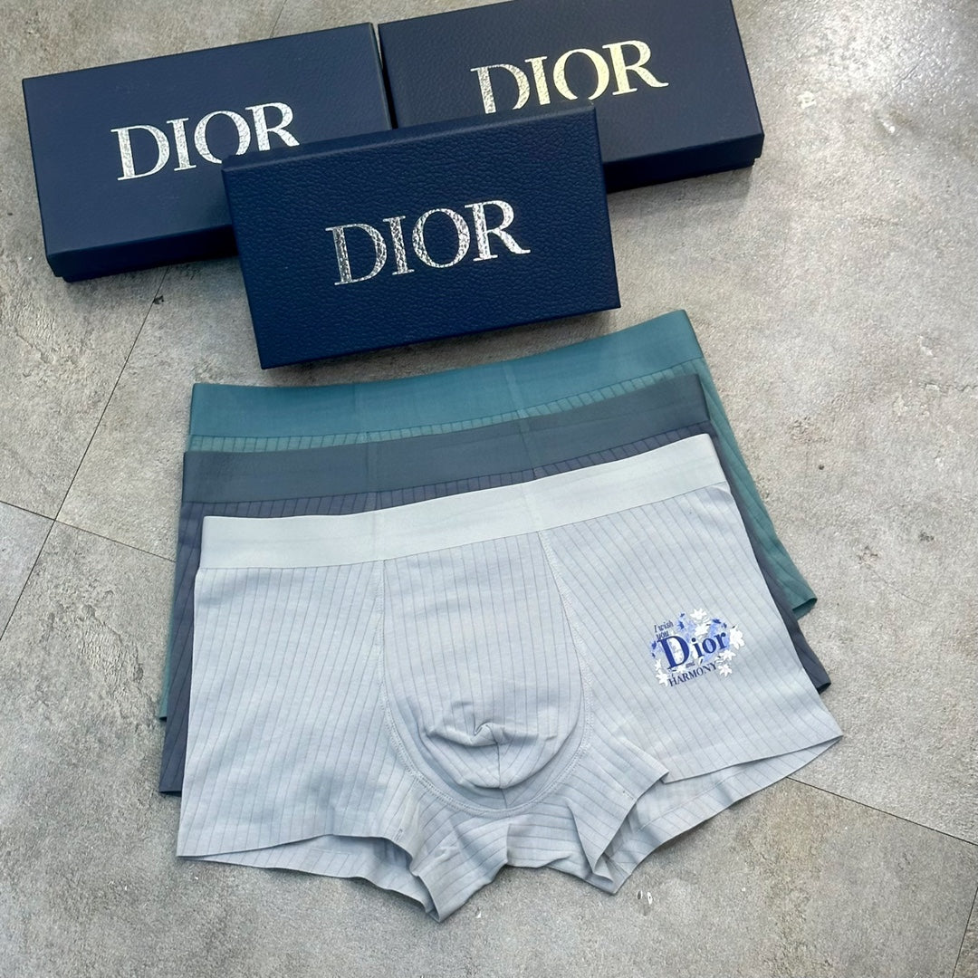 Dior Cotton Men's Boxer Briefs - 3-Piece Box