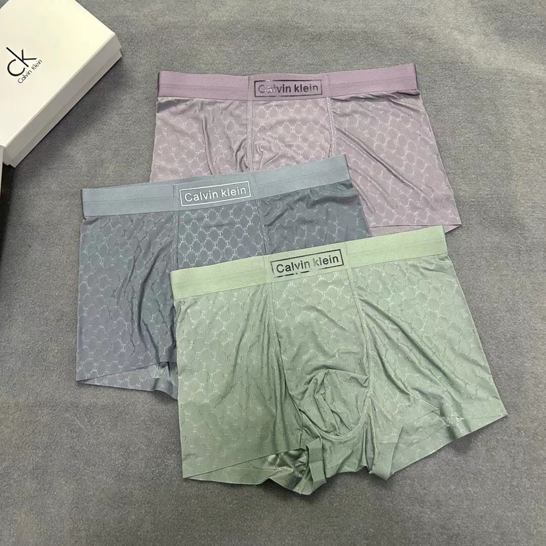Calvin Klein Nylon Blend Men's Boxer Briefs - 3-Piece Box