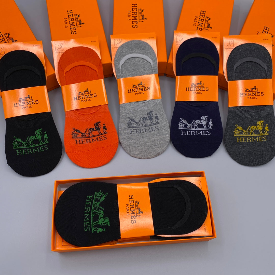 Hermes Short Socks - 5-Pair Pack