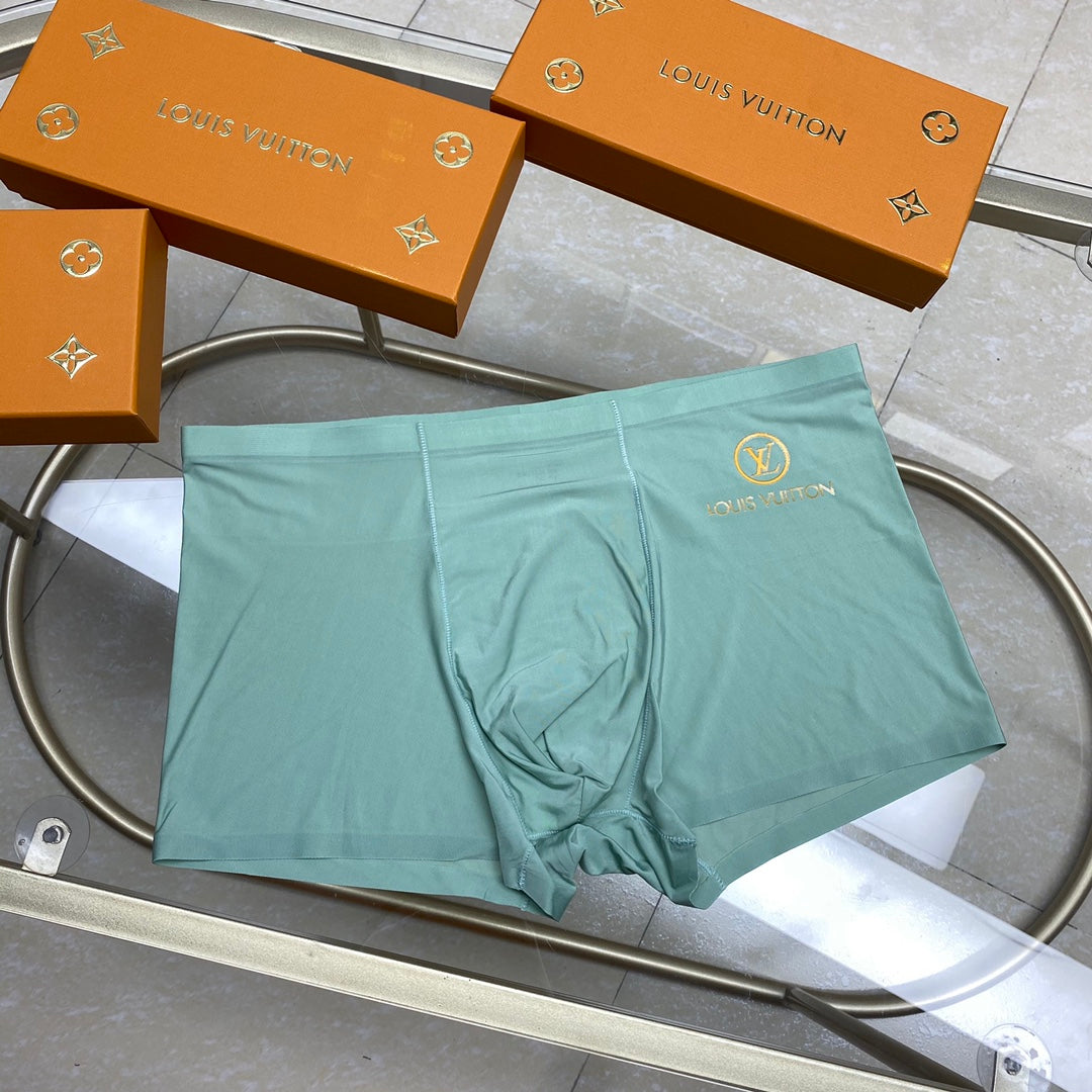 Louis Vuitton Visible All-Over Pattern And Logo Details Men's Boxer Briefs - 3-Piece Box