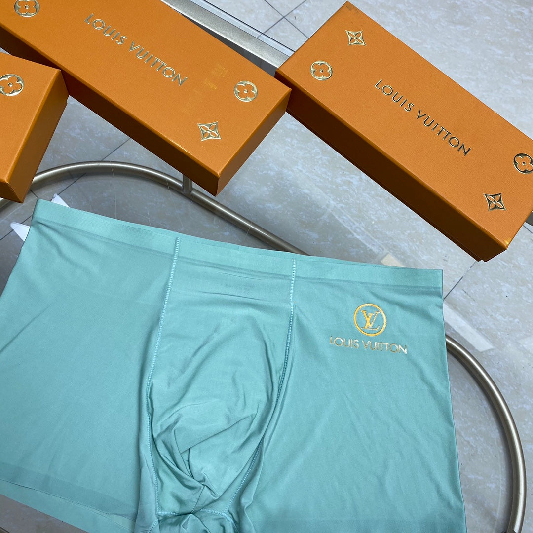 Louis Vuitton Visible All-Over Pattern And Logo Details Men's Boxer Briefs - 3-Piece Box