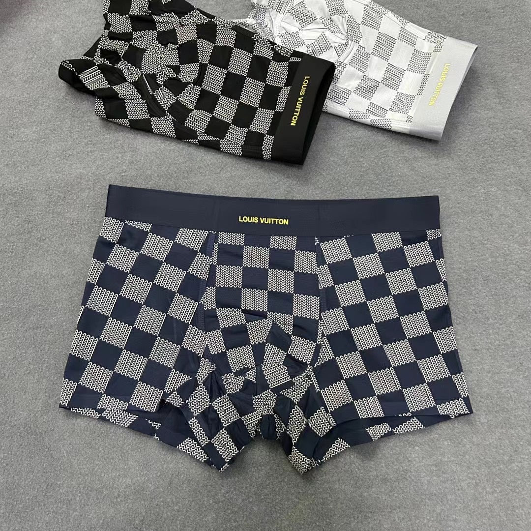 Louis Vuitton Visible Colour, Waistband And Emblem Details Men's Boxer Briefs - 3-Piece Box