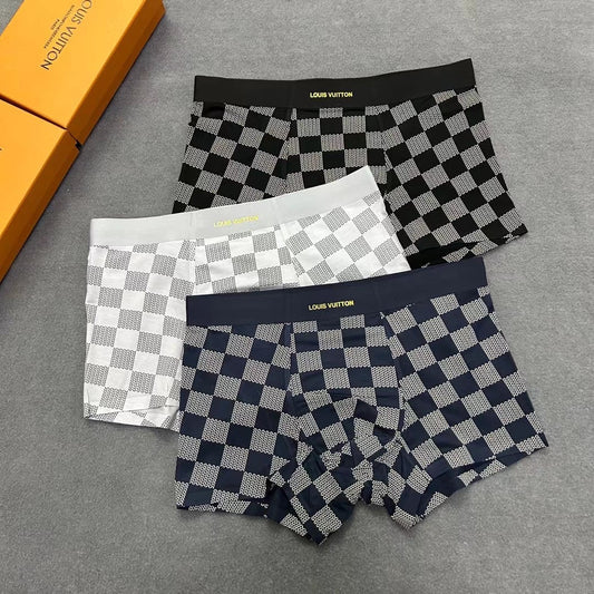 Louis Vuitton Checkerboard Men's Trunk Underwear - 3-Piece Box