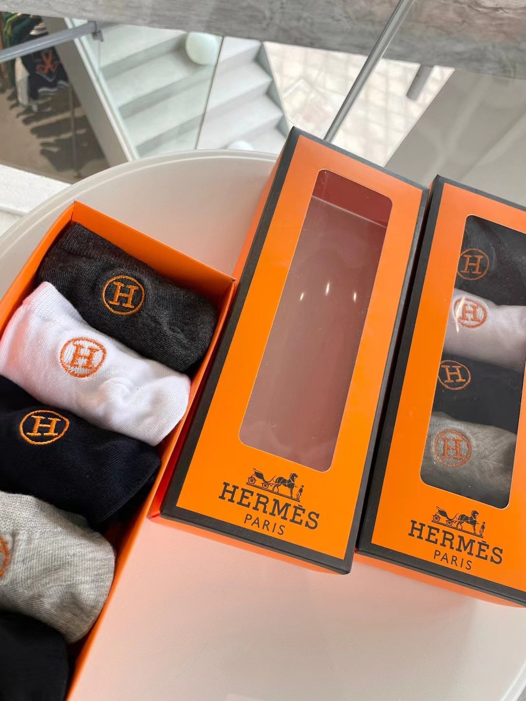 Hermes Massage Short Socks - 5-Pair Set