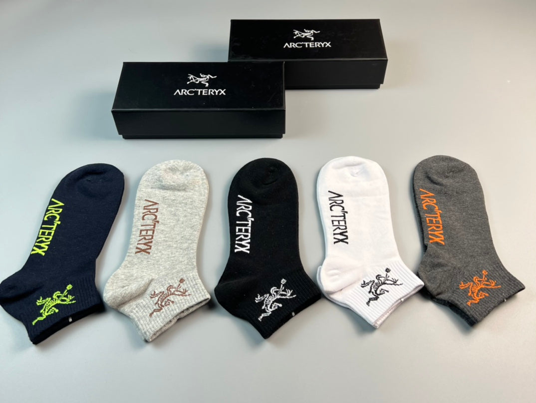 Arc'teryx Cotton Short Socks - 5-Pair Pack