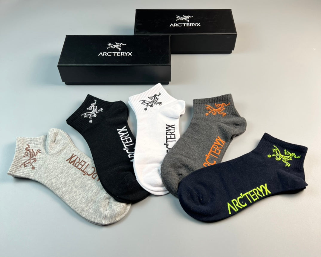 Arc'teryx Cotton Short Socks - 5-Pair Pack