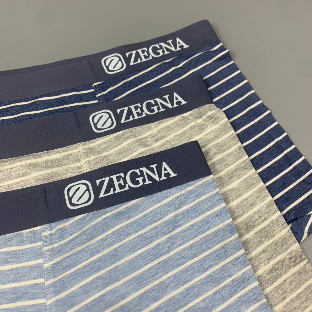 Zegna Striped Boxer Briefs 3-Piece Box Collection Essentials