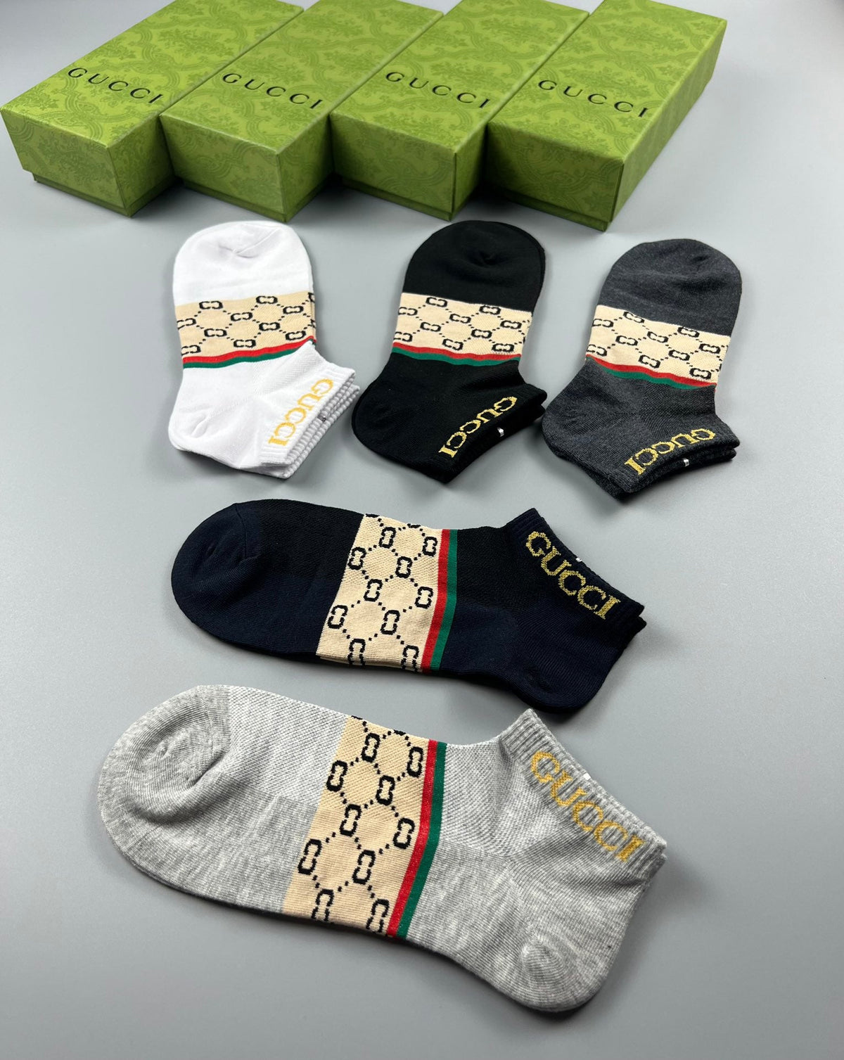 Gucci Cotton Socks - 5-Pair Pack