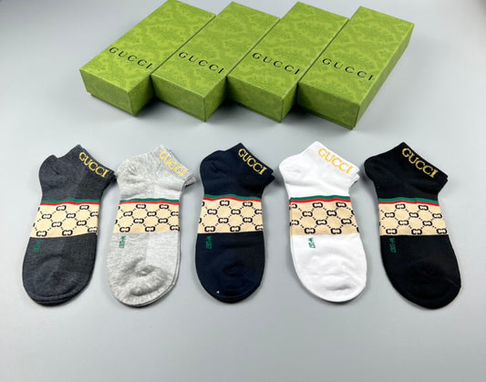 Gucci Cotton Socks - 5-Pair Pack