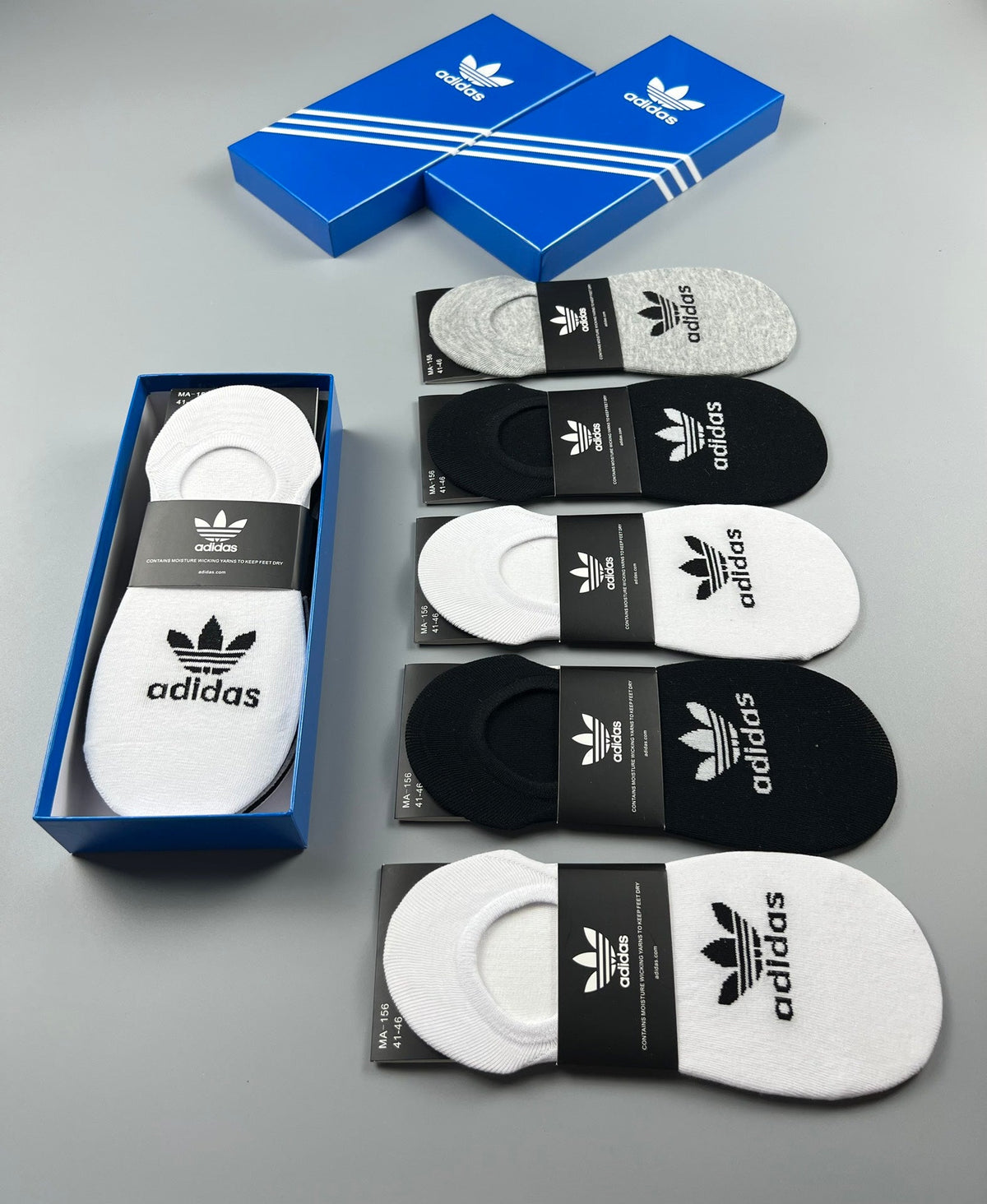 Adidas Mesh Cotton No-Show Socks