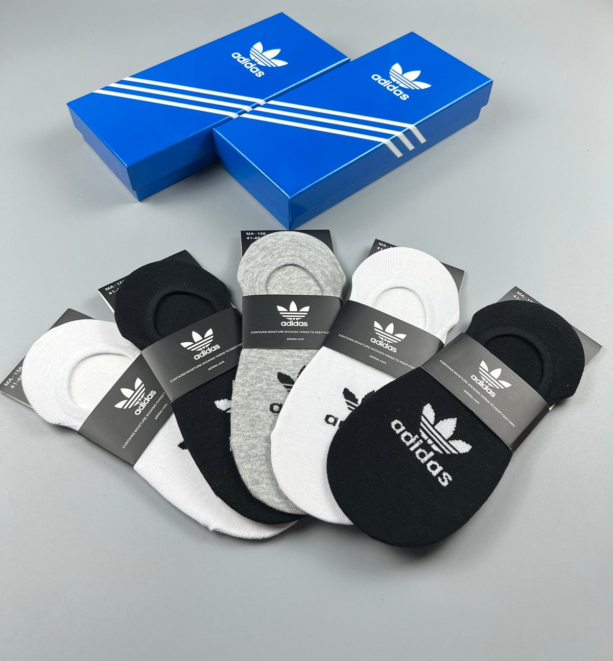 Adidas Mesh Cotton No-Show Socks
