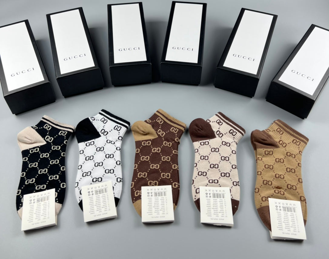 Gucci Cotton Socks – 5-Pair Pack