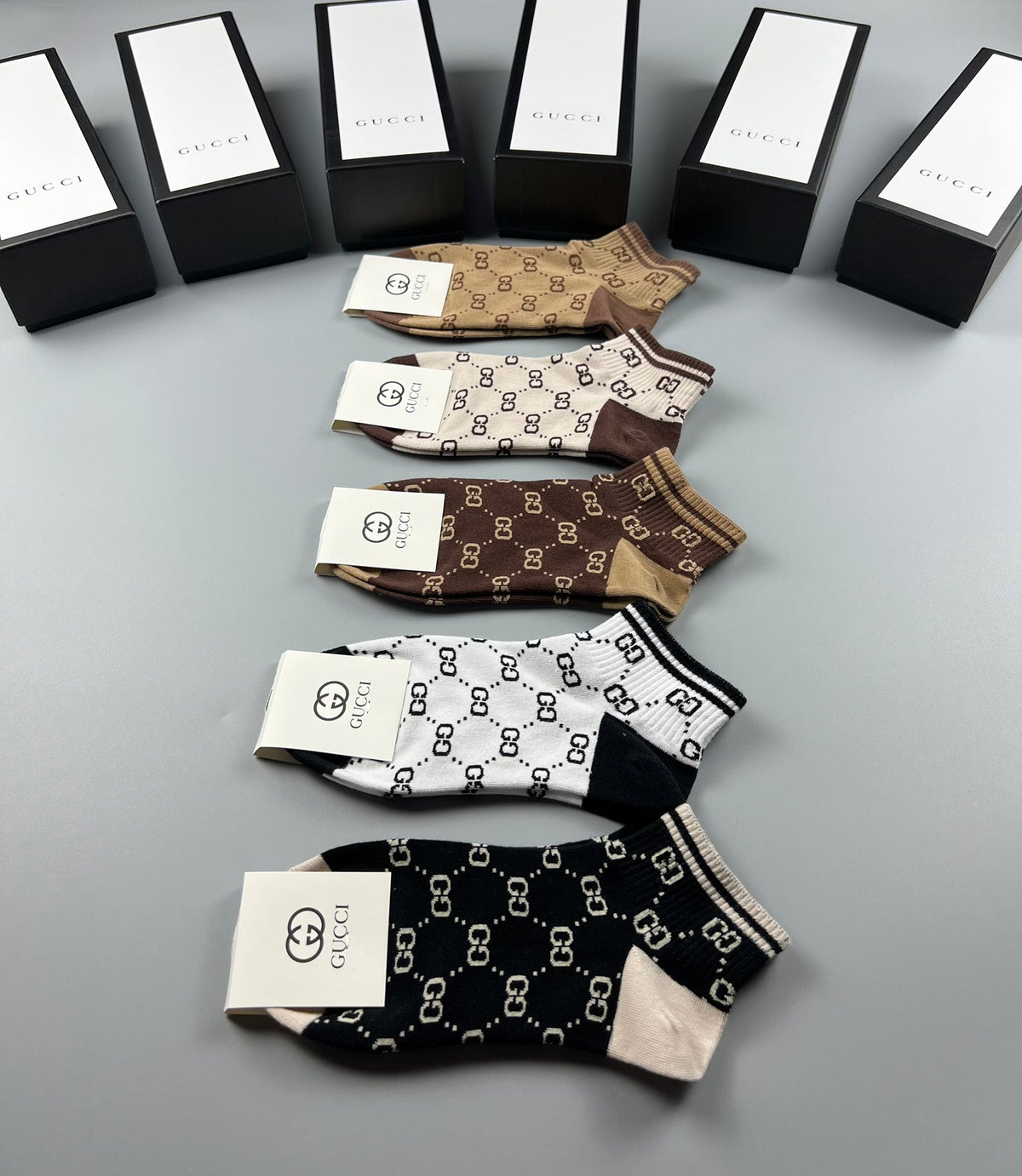 Gucci Cotton Socks – 5-Pair Pack