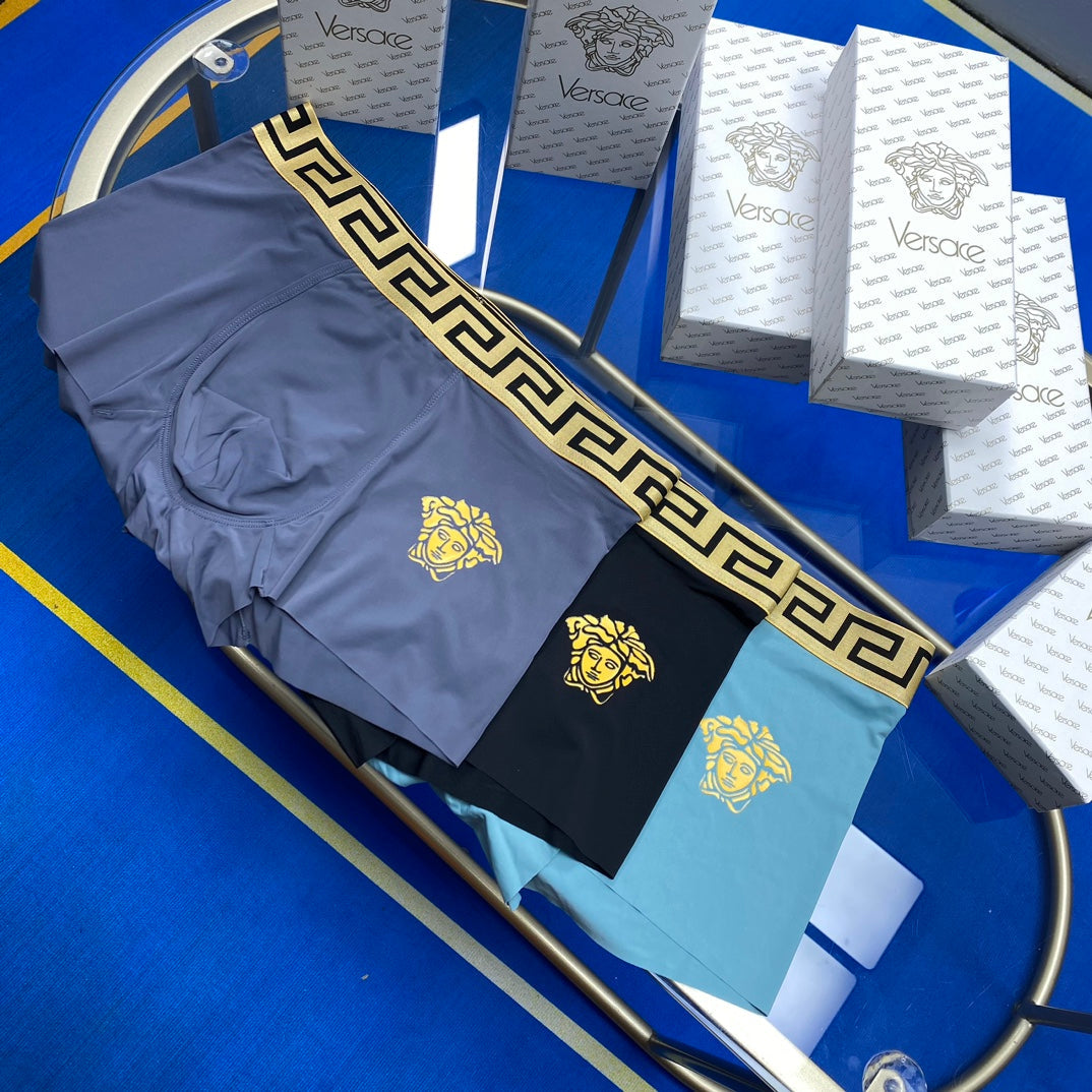 Versace Ice-Silk Short Socks - 3-Pair Pack