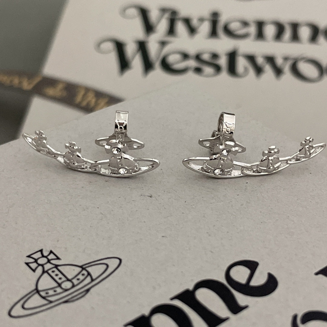 Martin Graham stud earrings in polished metal-tone – main product view