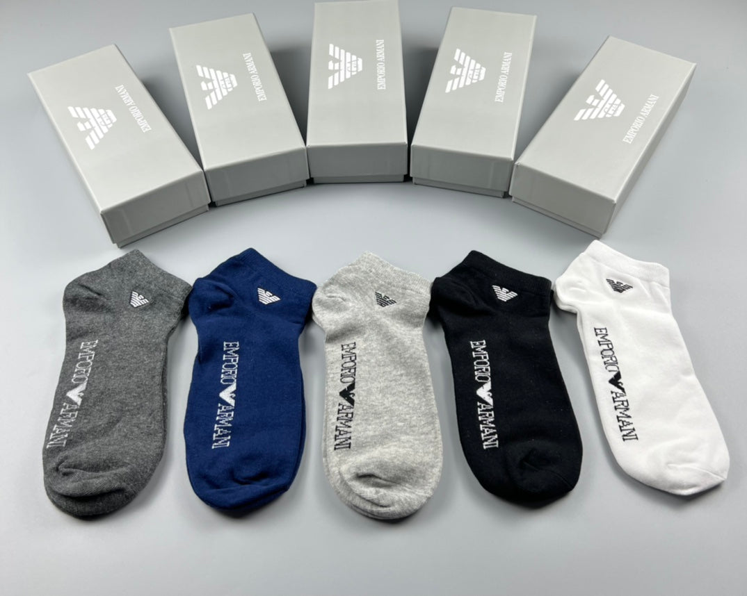 Emporio Armani Cotton Socks - 5-Pair Pack