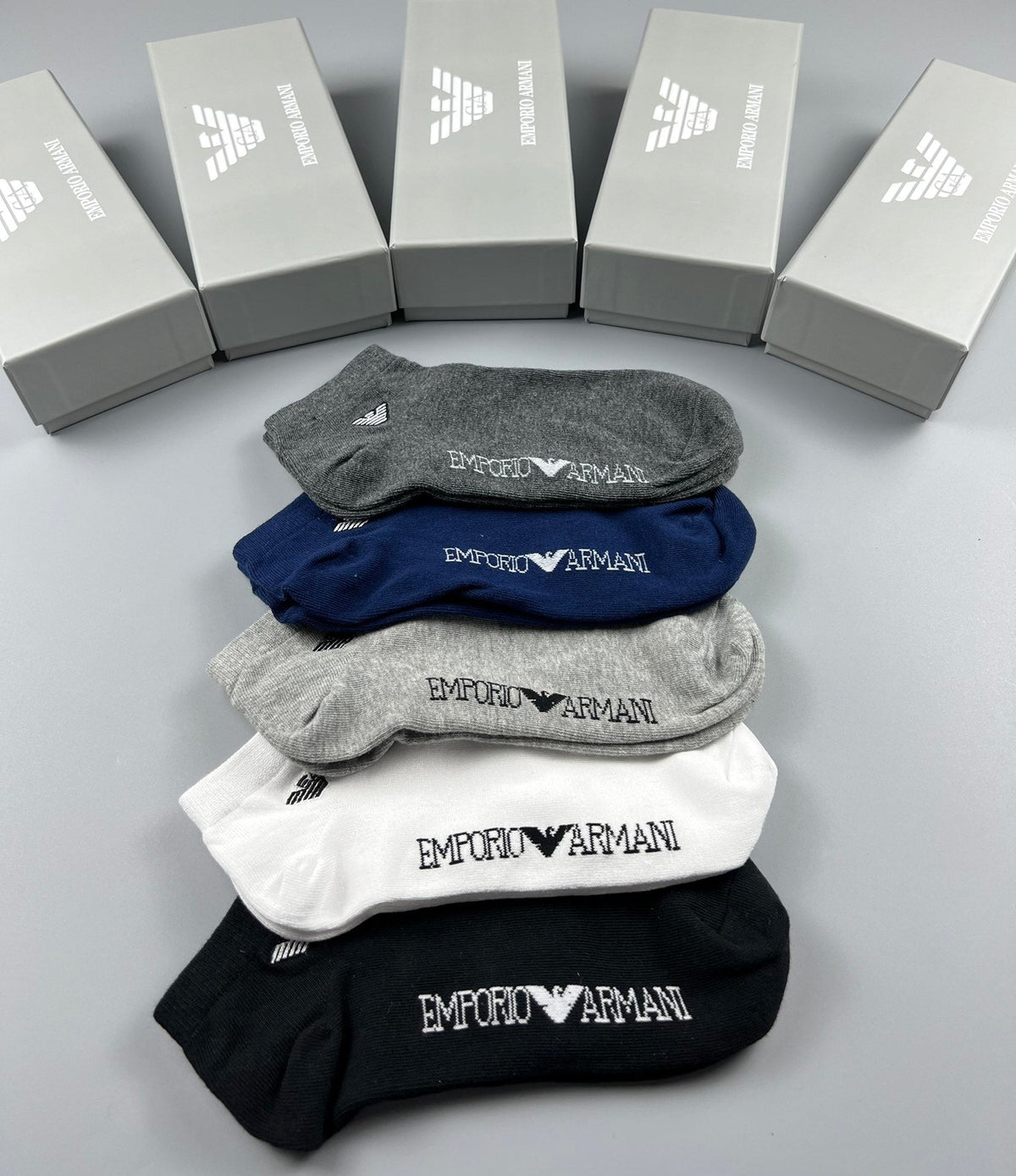 Emporio Armani Cotton Socks - 5-Pair Pack