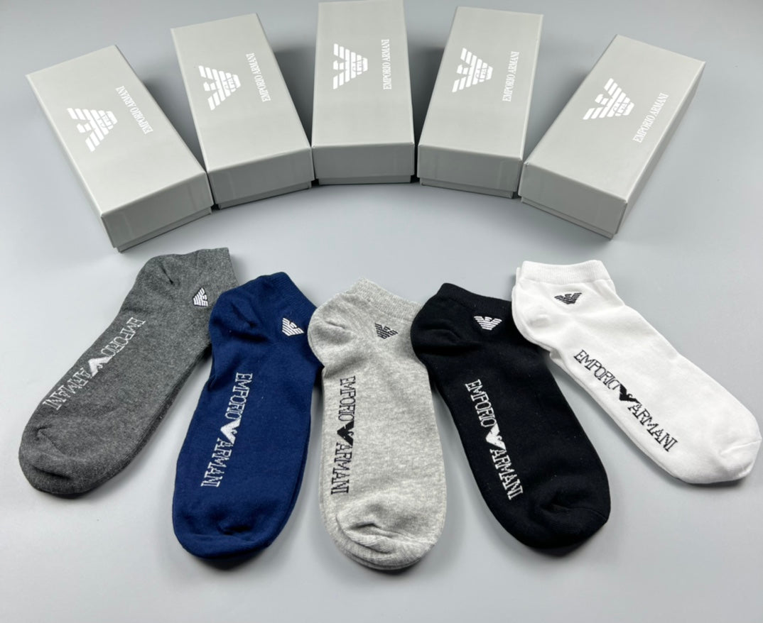 Emporio Armani Cotton Socks - 5-Pair Pack