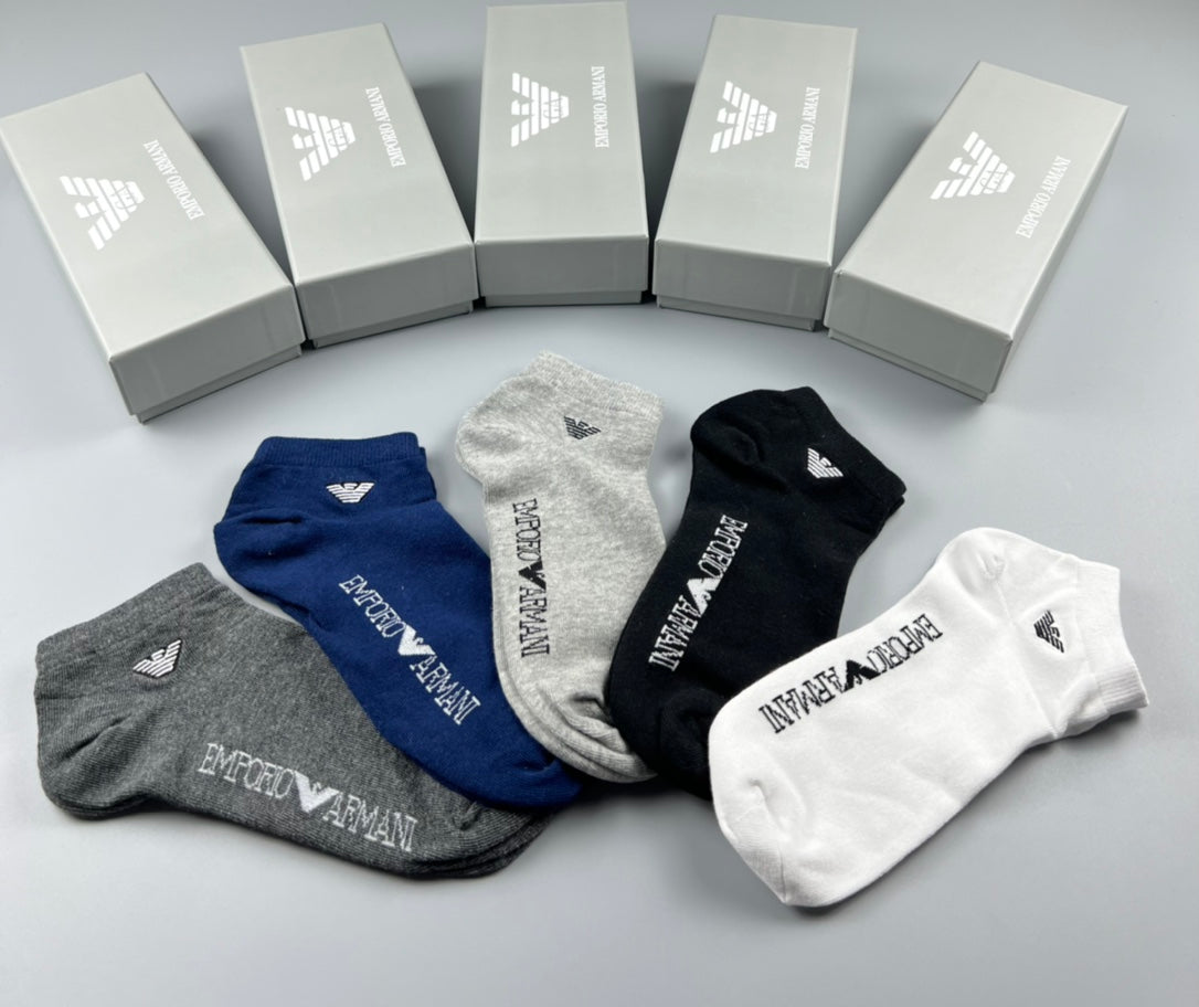 Emporio Armani Cotton Socks - 5-Pair Pack