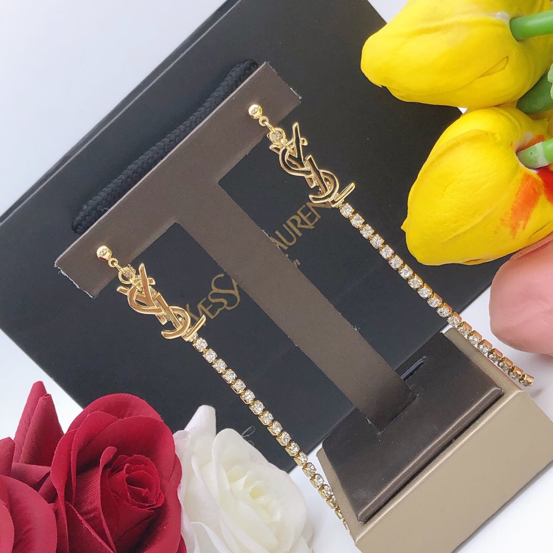 Martin Graham stud earrings in polished metal-tone – main product view