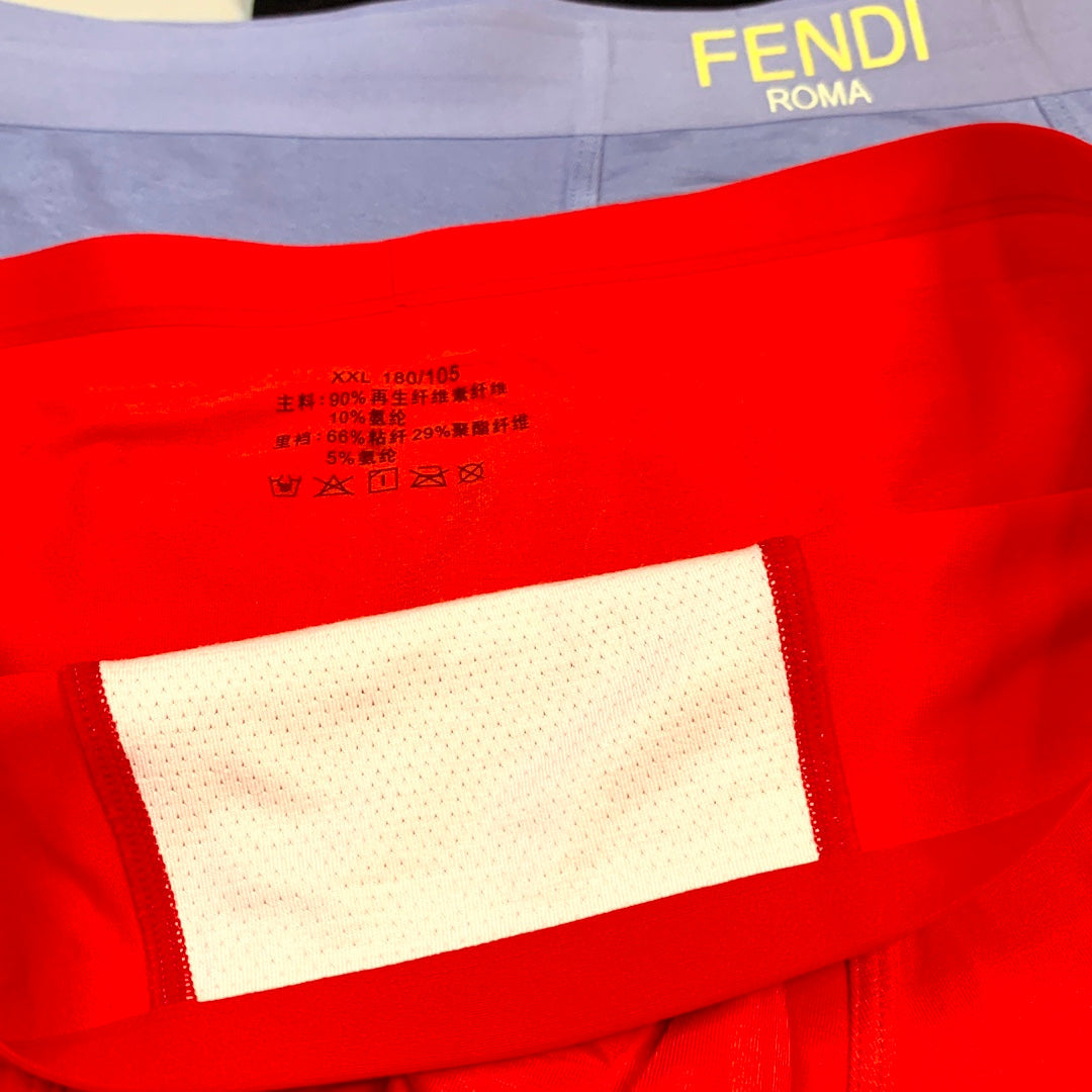 Fendi Bear Patch Details Men's Boxer Briefs - 3-Piece Box