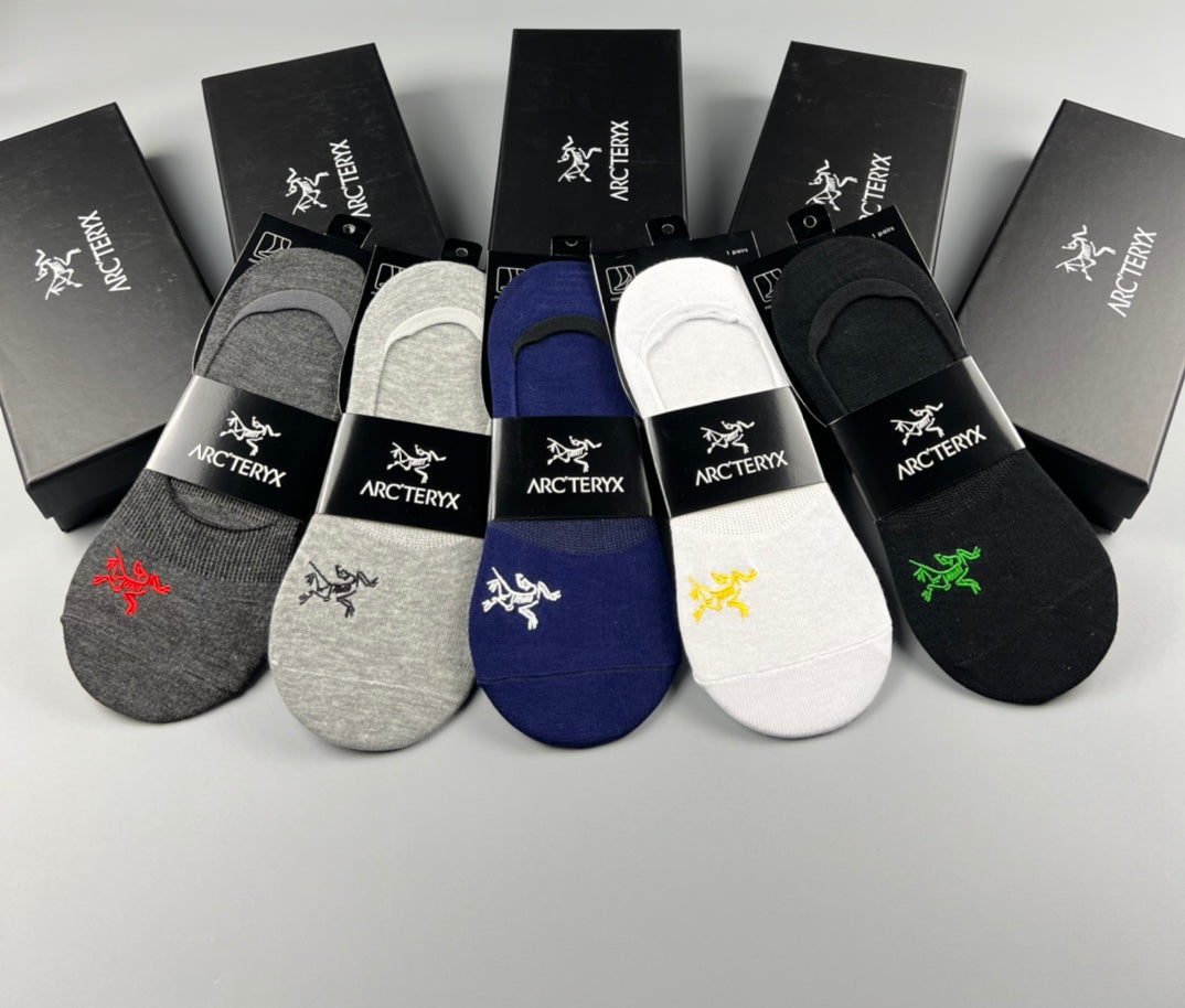 Arc'teryx Cotton No-Show Socks - 5-Pair Box