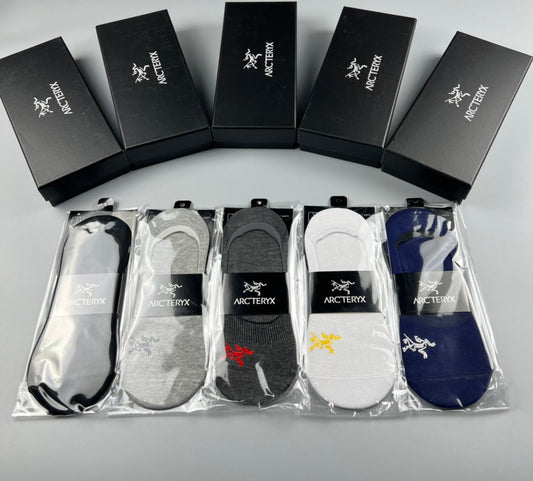 Arc'teryx Cotton No-Show Socks - 5-Pair Box