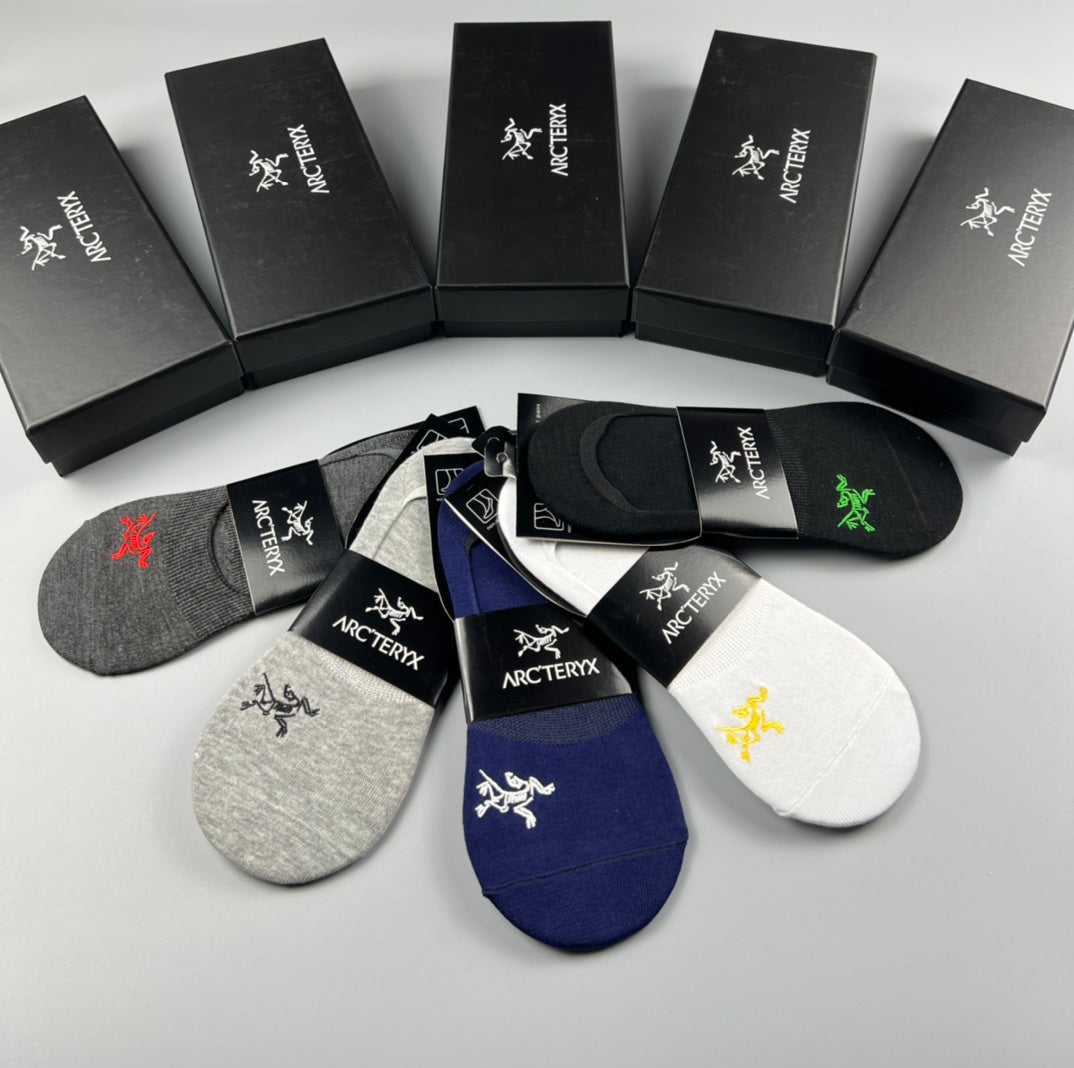 Arc'teryx Cotton No-Show Socks - 5-Pair Box